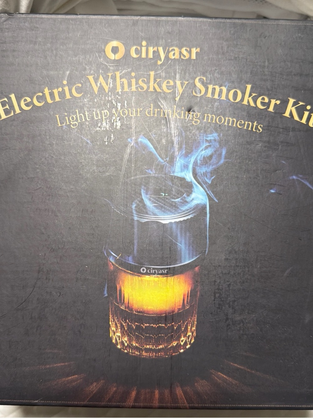 Electric Whiskey Smoker Kit - Black and Gold